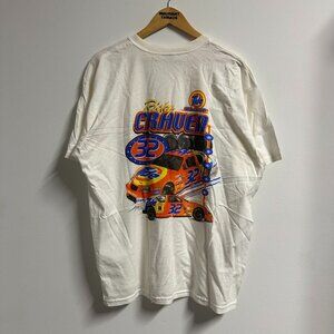 Vintage NASCAR Ricky Craven Tide Racing T-shirt White Men's Size XL